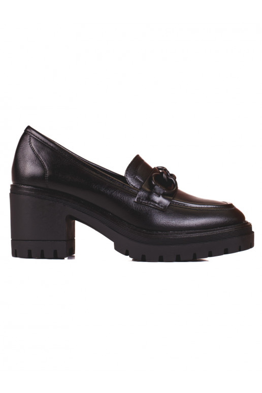 Zapatos mocasín Vinceza negro para mujer