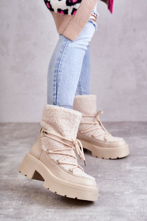 Botas de arena botas de nieve con calentamiento Sanna.