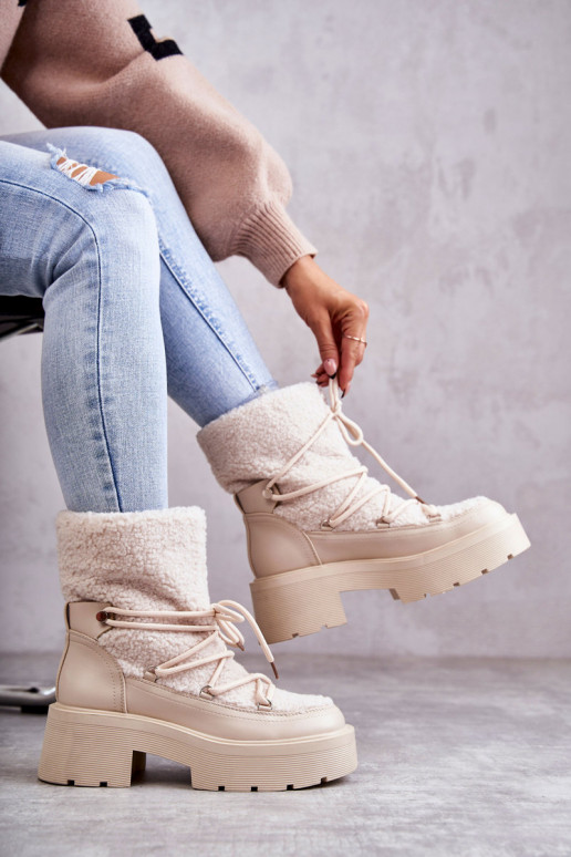 Botas de arena botas de nieve con calentamiento Sanna.