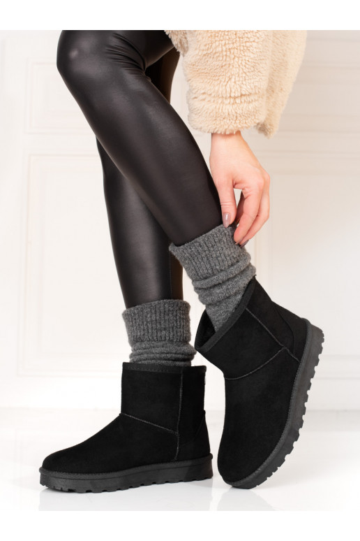 Botas de nieve negras cálidas Shelovet