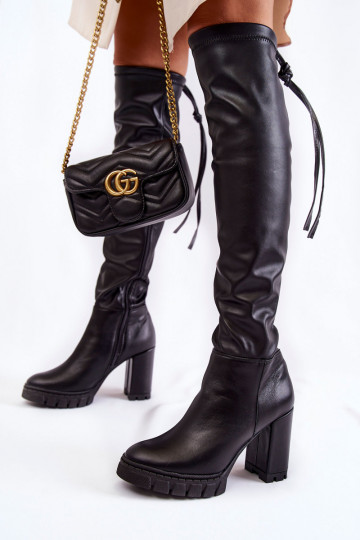 Zapatos largos negros con... 2