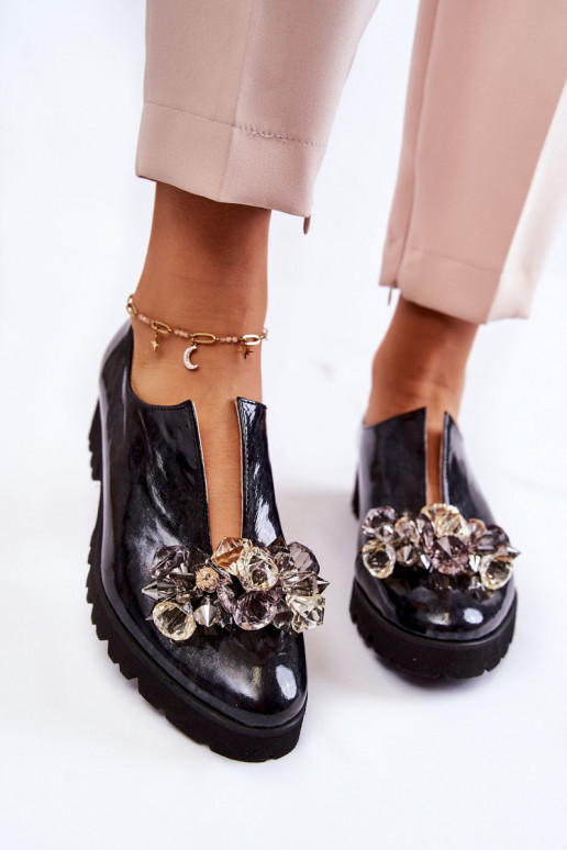 Zapatos de mujer con adornos y efecto...