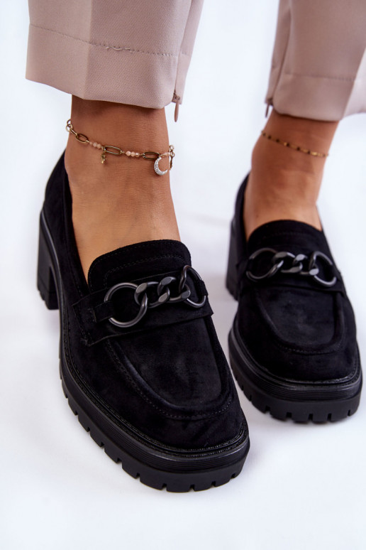 Zapatos de ante con tacón en color... Zapatos de ante con tacón en color...