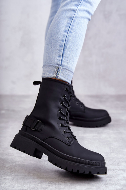 Botas calentitas con cremalleras en color negro Fabiola