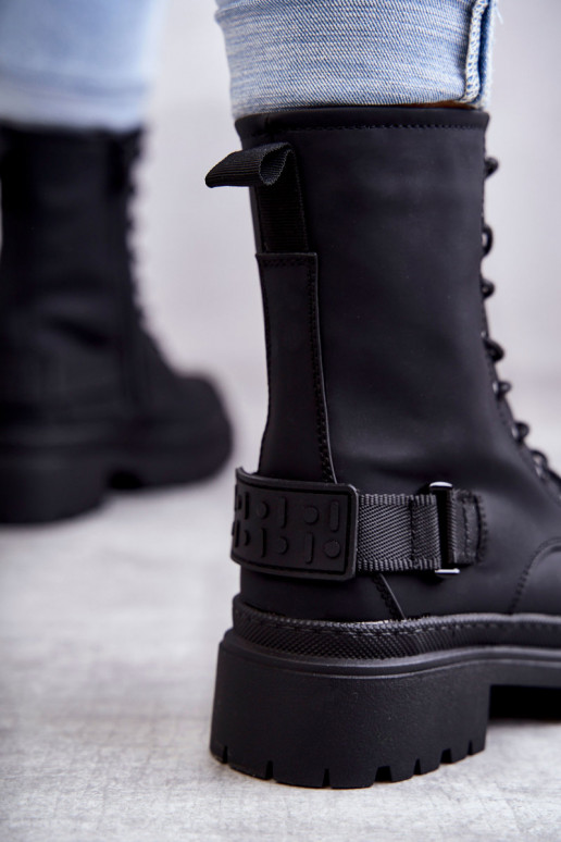 Botas calentitas con cremalleras en color negro Fabiola