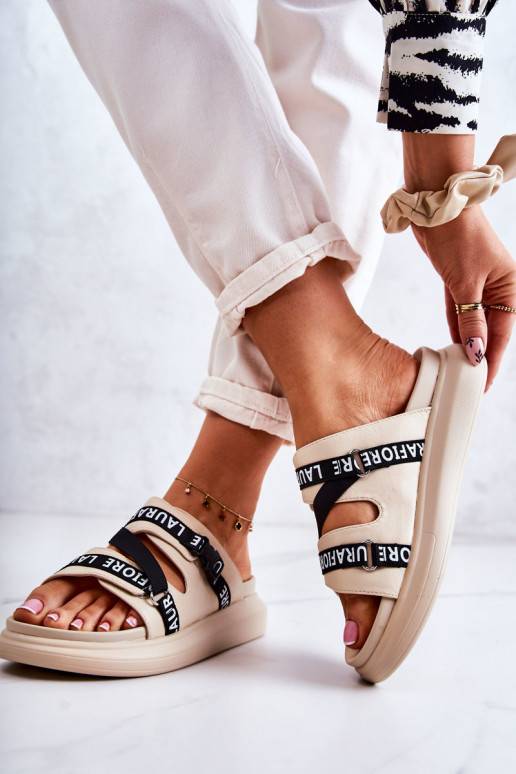 Zapatillas de moda La.Fi beige Menifis