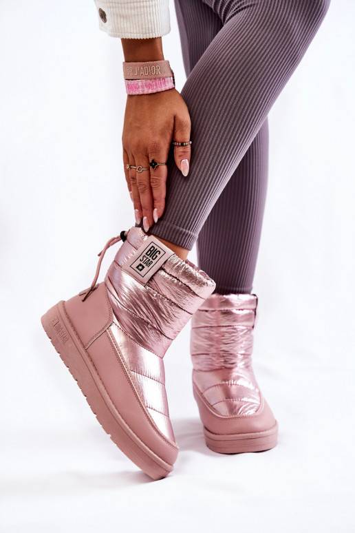 Botas de nieve calentadas rosas Big Star para mujer