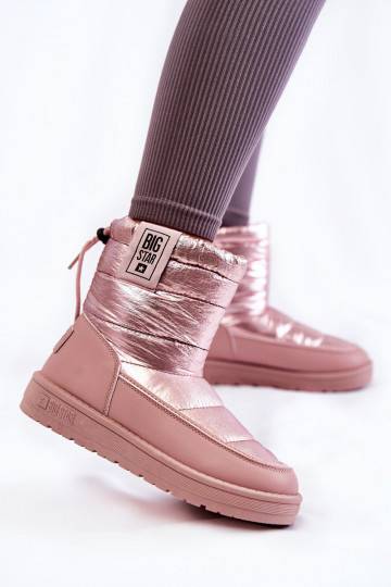 Botas de nieve calentadas rosas Big Star para mujer 2