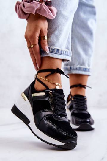 Deportivas negro - blanco...