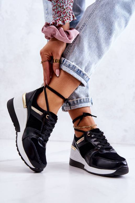 Deportivas negro - blanco Rayana para mujer