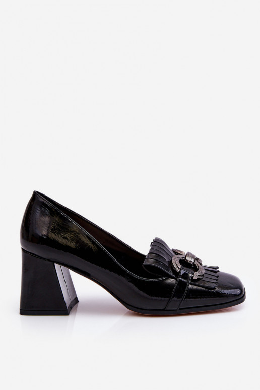 Zapatos clásicos tacón negro Mercy