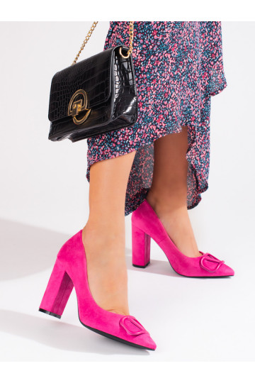 Zapatos tacón ante Vinceza rosa