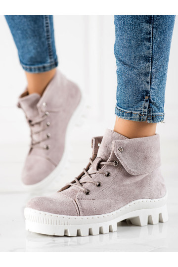 Botas de mujer violeta claro S.Barski 2