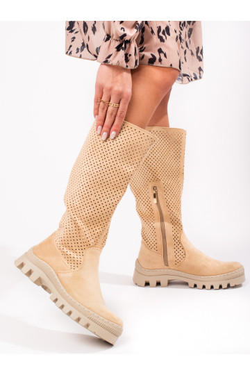Zapatos largos para mujer Potocki color beige