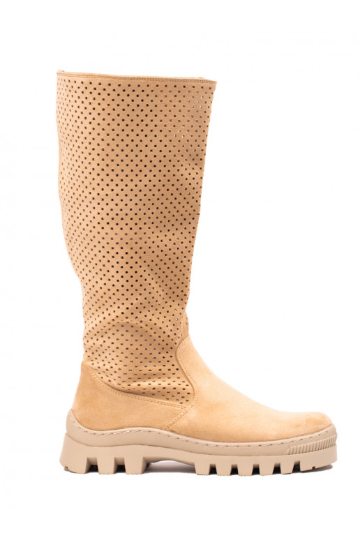 Zapatos largos para mujer Potocki color beige