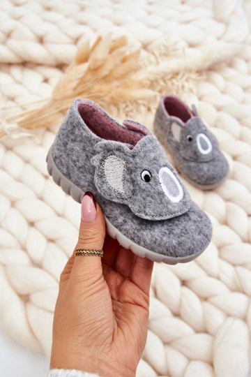Zapatillas infantiles Befado Koala color gris 2