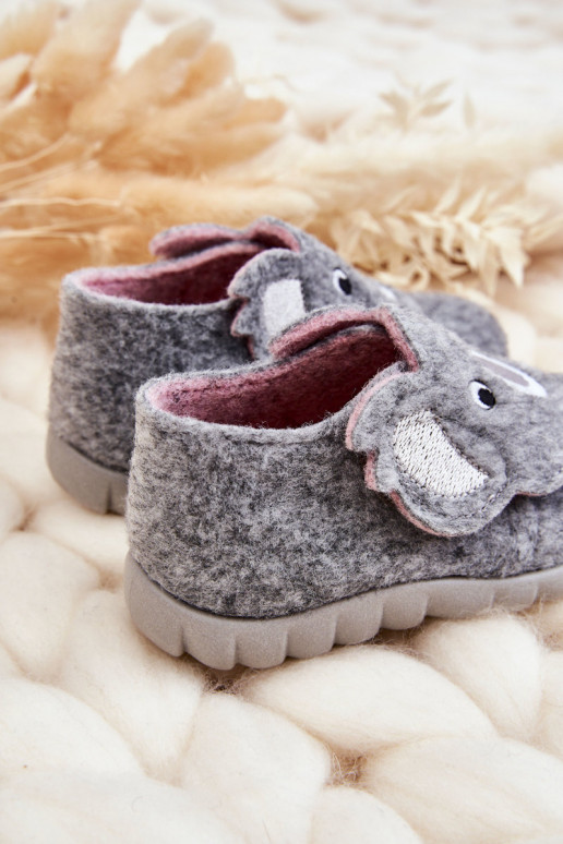 Zapatillas infantiles Befado Koala color gris