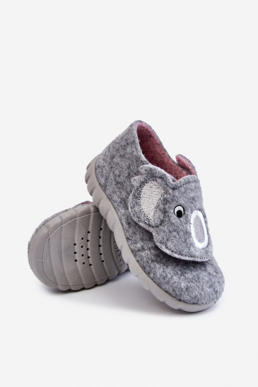Zapatillas infantiles Befado Koala color gris