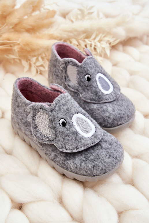Zapatillas infantiles Befado Koala color gris