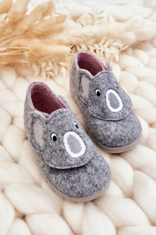 Zapatillas infantiles Befado Koala color gris