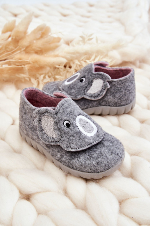 Zapatillas infantiles Befado Koala color gris
