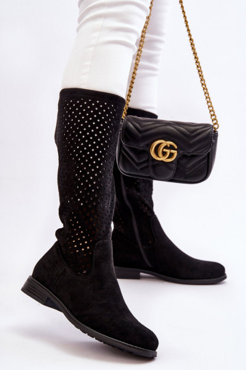 Botas largas de ante color negro Savannah 2