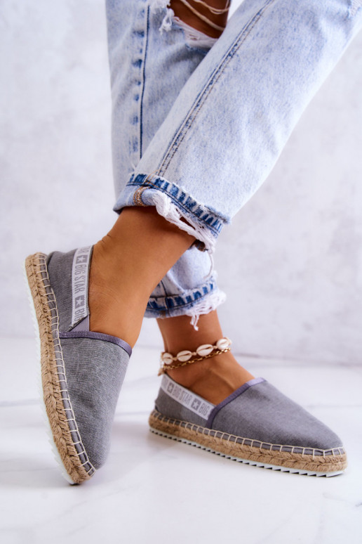 Alpargatas de tela en llamativo color gris Big Star