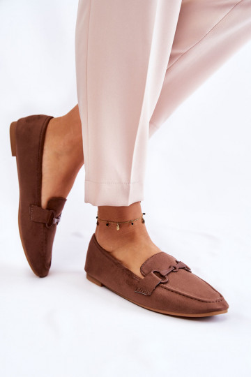 Mocasines con adornos color marrón Santi