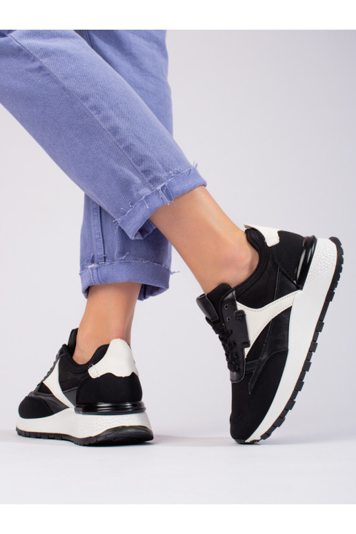 Zapatillas deportivas con plataforma alta Shelovet color negro