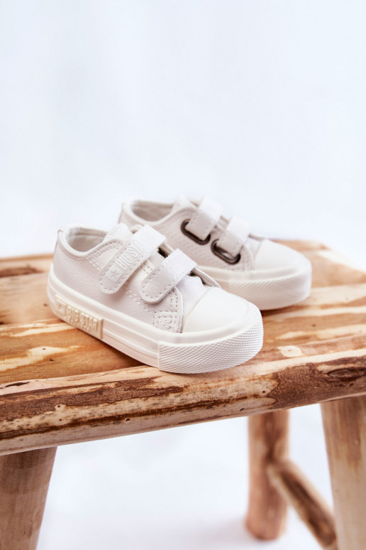 Zapatos de ocio infantil blancos BIG STAR con cierres adhesivos