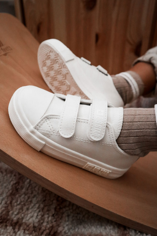 Zapatos de ocio infantil blancos BIG STAR con cierres adhesivos