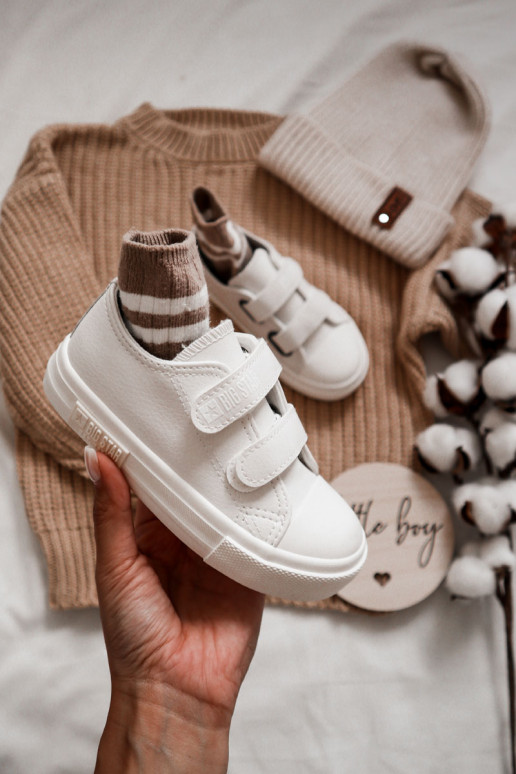 Zapatos de ocio infantil blancos BIG STAR con cierres adhesivos