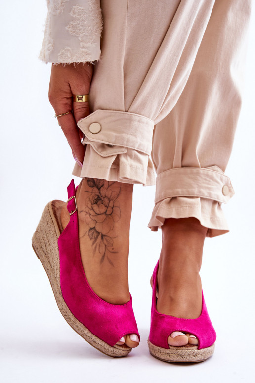 Sandalias plataforma Elsie ante rosa