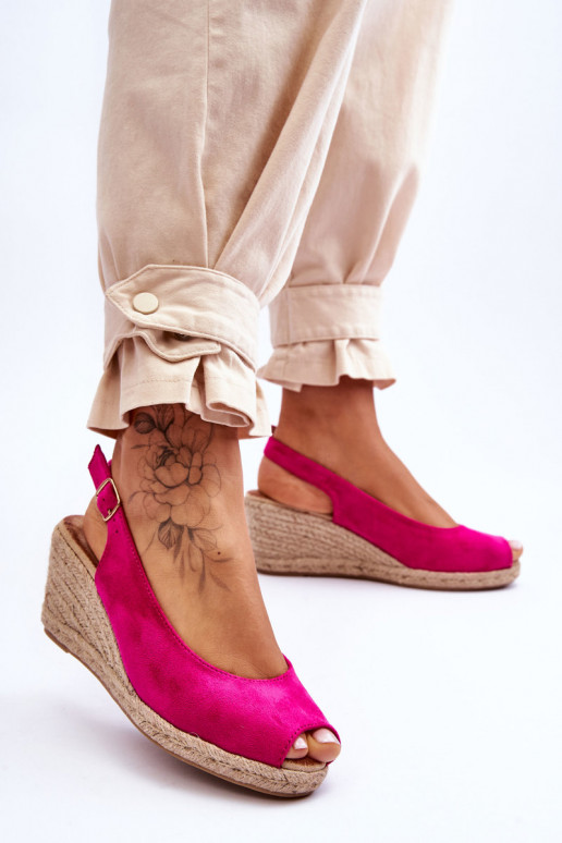 Sandalias plataforma Elsie ante rosa