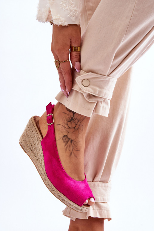 Sandalias plataforma Elsie ante rosa