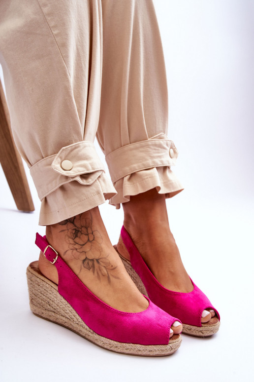 Sandalias plataforma Elsie ante rosa