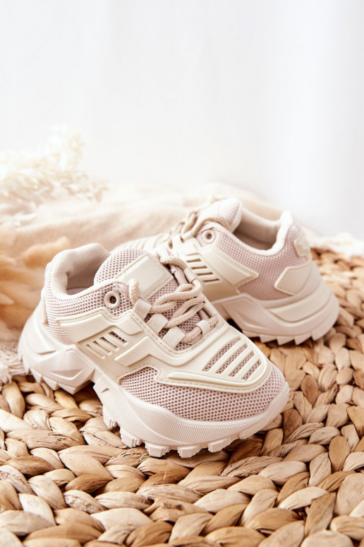 Zapatillas deportivas para niños Freak Out en color arena claro.