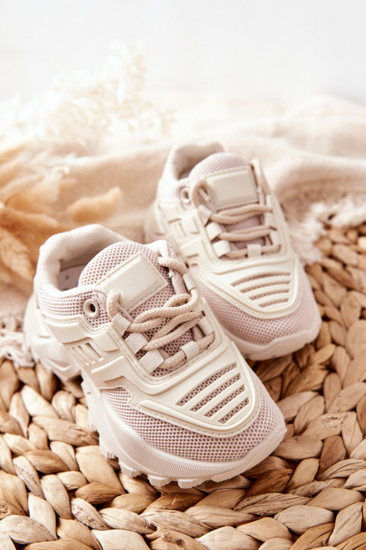 Zapatillas deportivas para niños Freak Out en color arena claro.