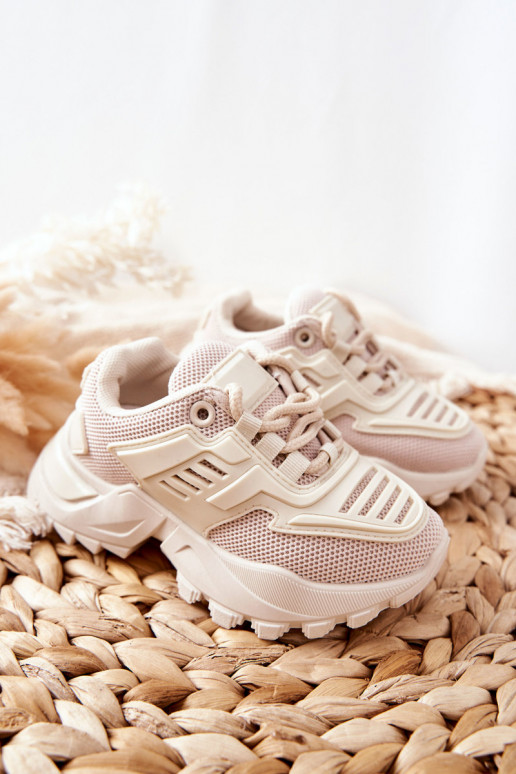 Zapatillas deportivas para niños Freak Out en color arena claro.