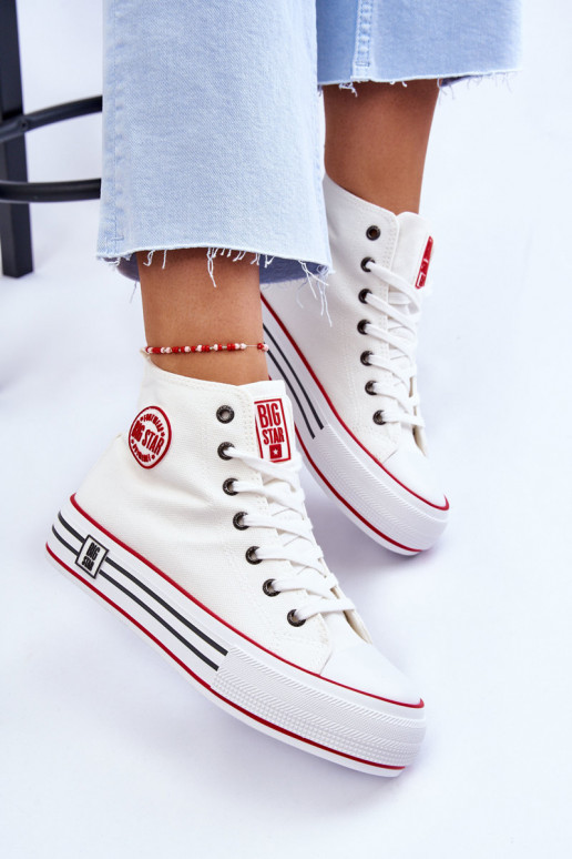 Zapatos casual con plataforma Big Star color blanco