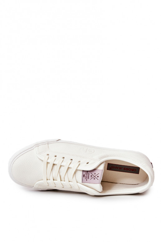 Zapatos casual de hombre en color blanco Cross Jeans