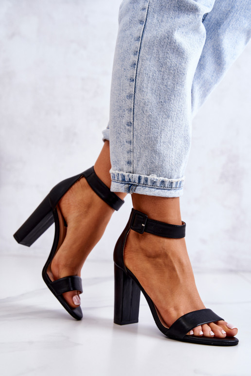 Zapatos tacón negros Georgina