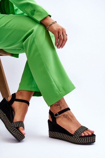 Sandalias con plataforma del modelo clásico, negro lmo. 2