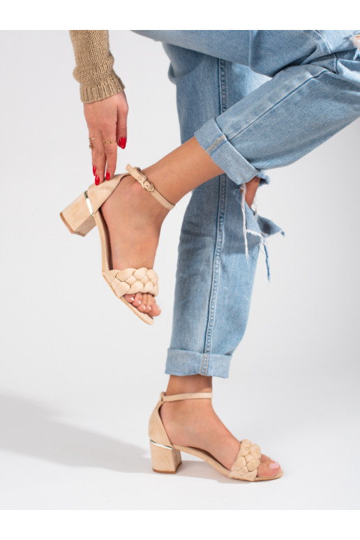 Sandalias tacón Shelovet beige