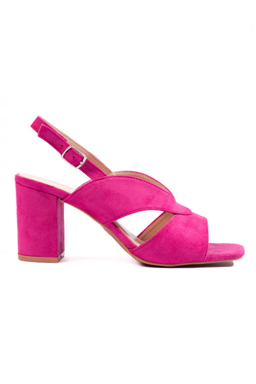Sandalias rosa brillante Vinceza