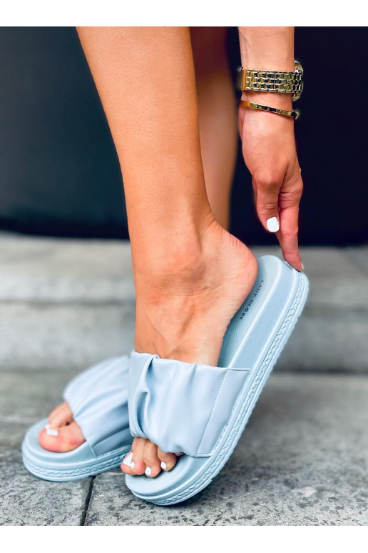 Pantuflas azules ATISSA AZUL