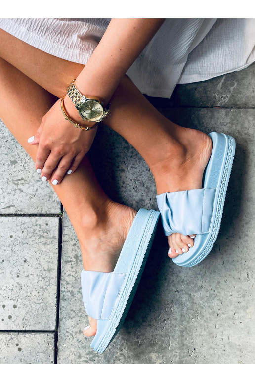 Pantuflas azules ATISSA AZUL