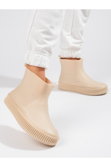 zapatos de goma beige Shelovet