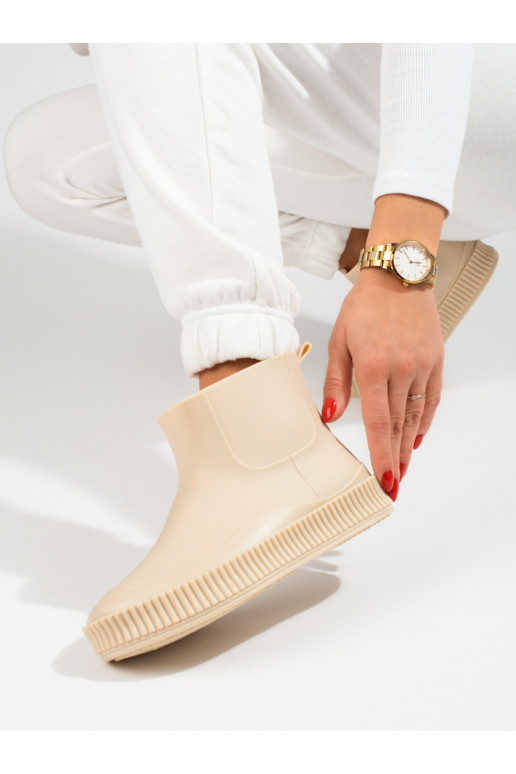 zapatos de goma beige Shelovet