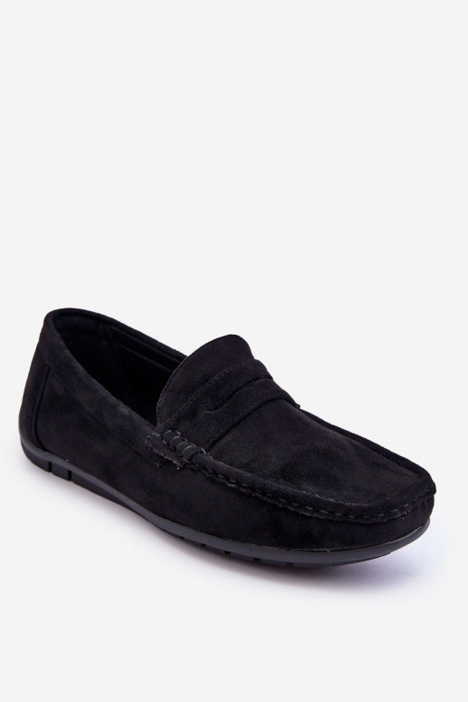 Mocasines de hombre Wesley de ante negro Mocasines de hombre Wesley de ante negro